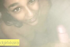 Real INDIAN amateur prostitute sucks dick in shower