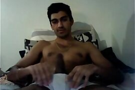 1107360 cute pakistani man jerking off his big uncut cock