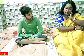 Indian hot NRI wife secret sex with handsome college boy! Fuck me hard