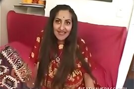 Indira takes it off and opens it up for healthy dose of dick